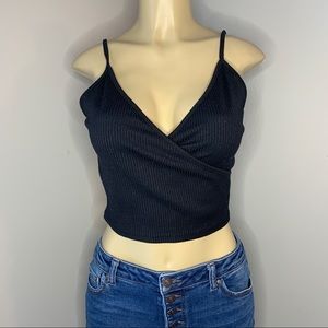 Women’s | Spaghetti Strap Black Crop Top